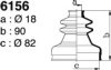 DEPA 6156 Bellow Set, drive shaft